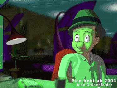 Pico hebt ab